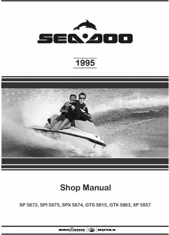 Product picture 1995 SEADOO workshop manual